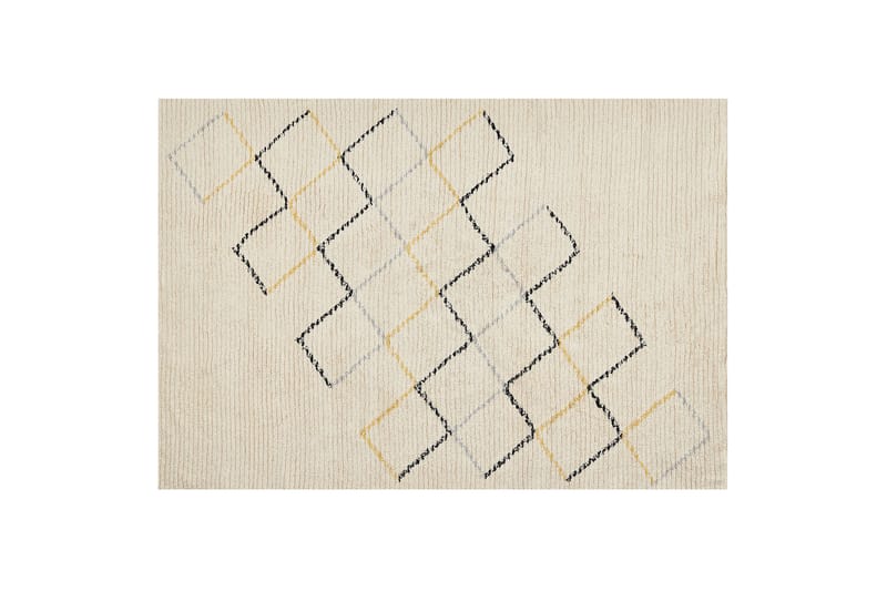 Tezpur Bomullsmatta 140x200 cm Beige - Textilier & mattor - Mattor - Modern matta - Bomullsmattor