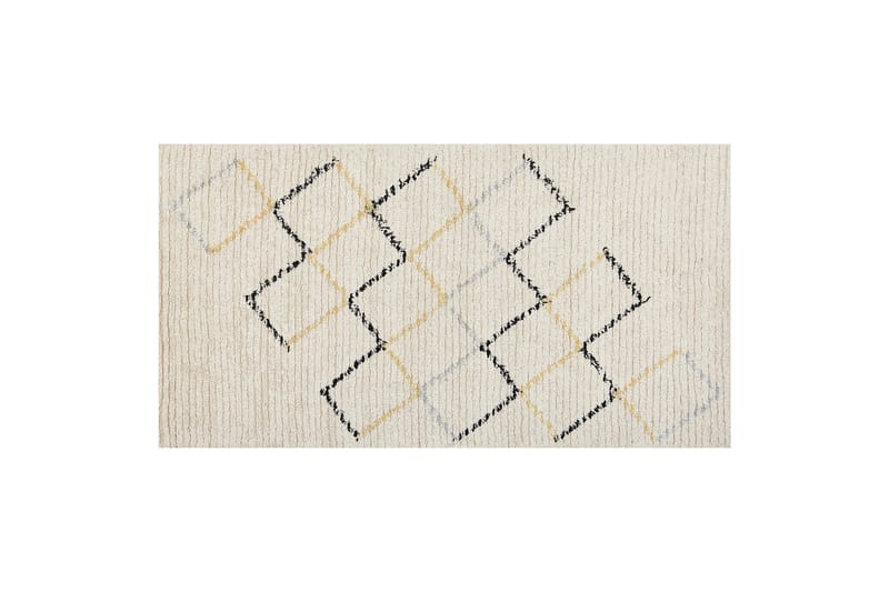 Tezpur Bomullsmatta 80x150 cm Beige - Textilier & mattor - Mattor - Modern matta - Bomullsmattor