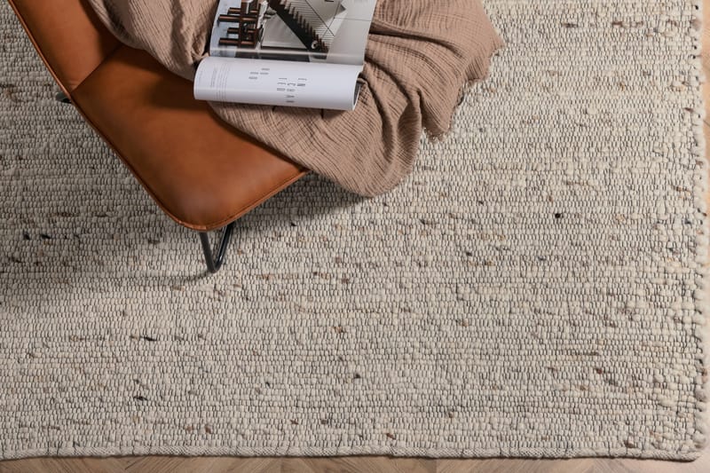 Loump Ullmatta 200x300 cm - Vit/Beige - Textilier & mattor - Mattor - Modern matta - Ullmattor