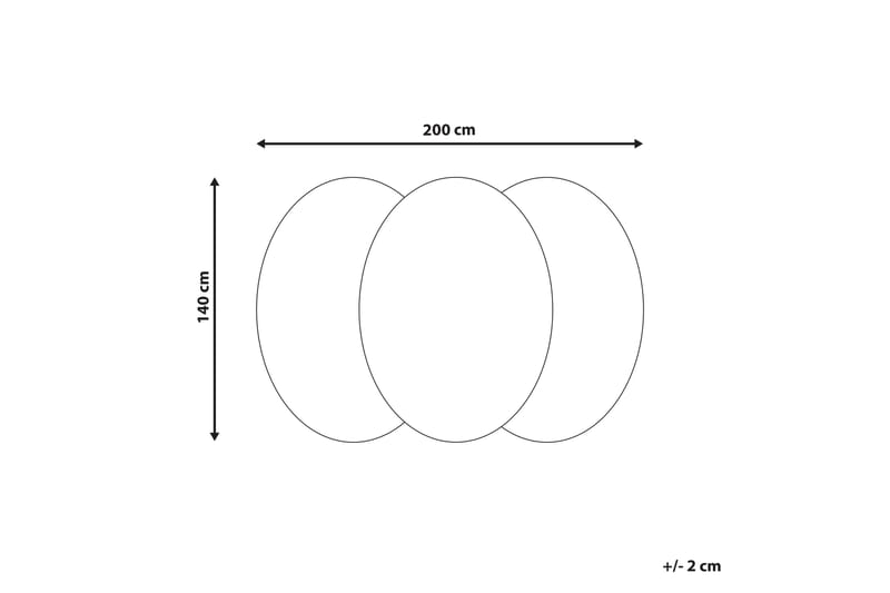 Zabol Ullmatta 140x200 cm Oval Svart/Vit - Textilier & mattor - Mattor - Modern matta - Ullmattor