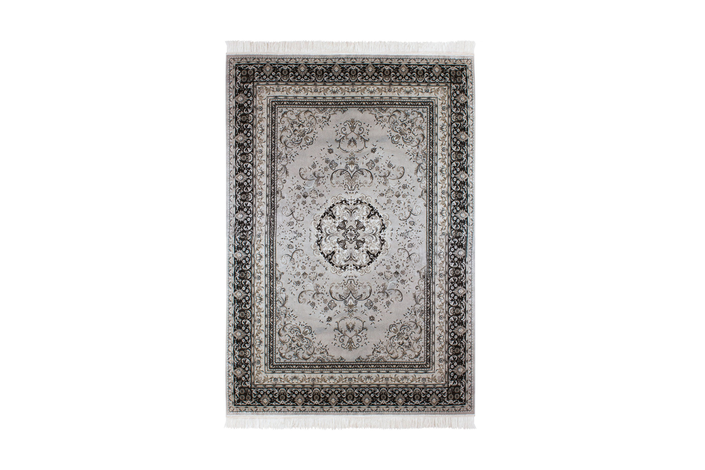 CATAMARCA Medallion Orientalisk Matta 200×300 Silver –