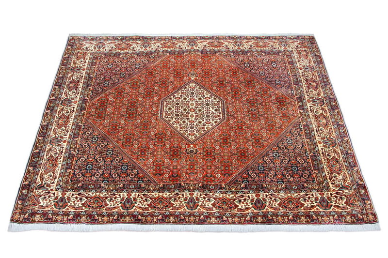 Handknuten Persisk Matta 200x200 cm Koppar/Beige - Textilier & mattor - Mattor - Orientaliska mattor - Persisk matta