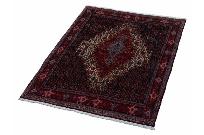 Handknuten Persisk Matta 132x181 cm Mörkblå/Röd - Persisk matta - Orientaliska mattor