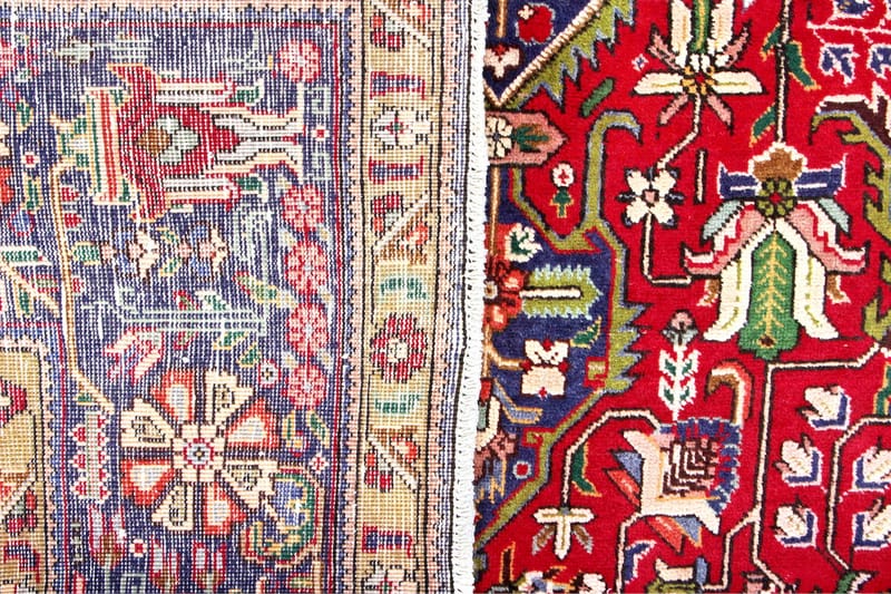 Handknuten Persisk Patchworkmatta 238x349 cm Kelim Röd/Mörkb - Textilier & mattor - Mattor - Orientaliska mattor - Persisk matta