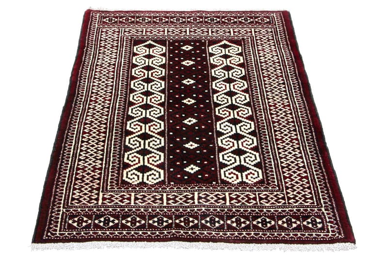 Handknuten Persisk Matta 83x130 cm Mörkröd/Beige - Textilier & mattor - Mattor - Orientaliska mattor - Persisk matta