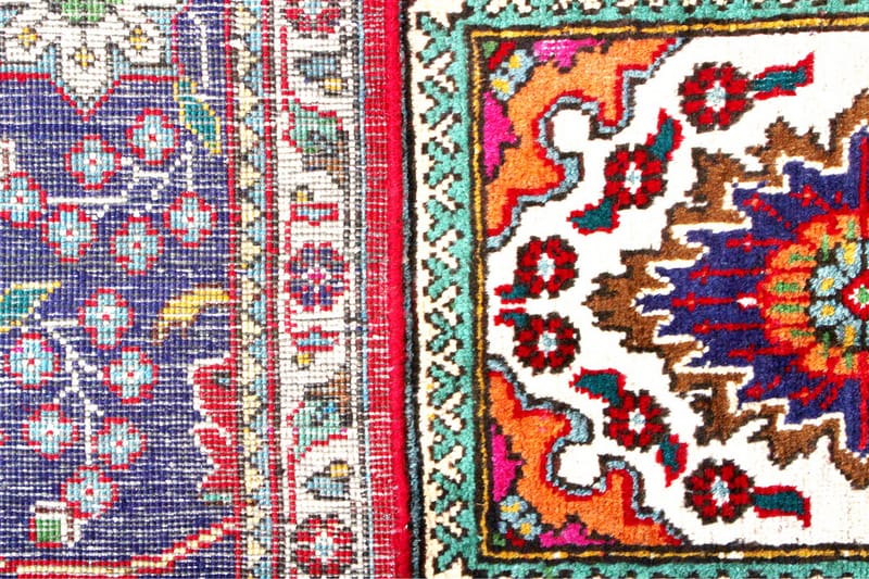 Handknuten Persisk Patchworkmatta 205x301 cm Kelim Röd/Mörkb - Textilier & mattor - Mattor - Orientaliska mattor - Persisk matta