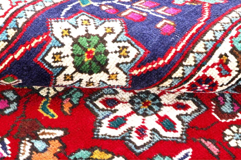 Handknuten Persisk Patchworkmatta 205x301 cm Kelim Röd/Mörkb - Textilier & mattor - Mattor - Orientaliska mattor - Persisk matta