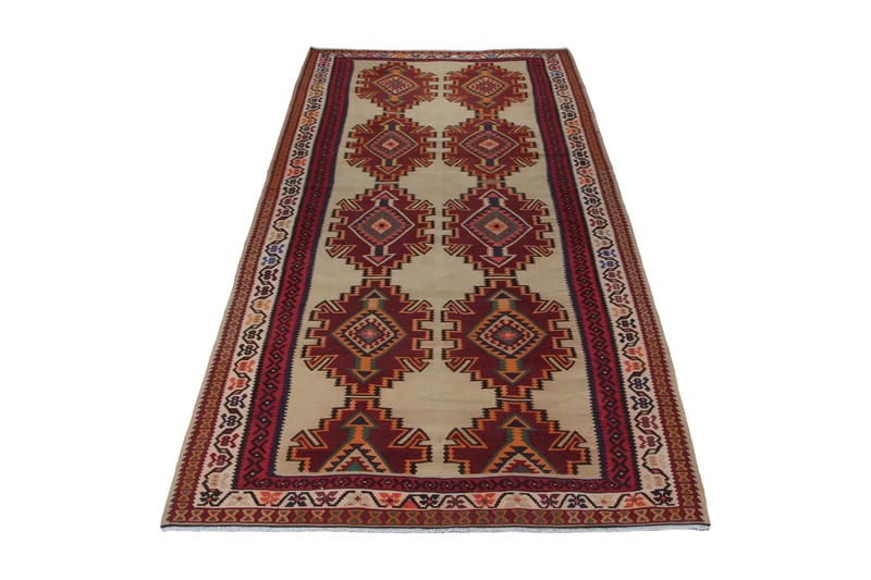 Handknuten Persisk Matta Varni 194x379 cm Kelim Röd/Beige - Textilier & mattor - Mattor - Orientaliska mattor - Persisk matta