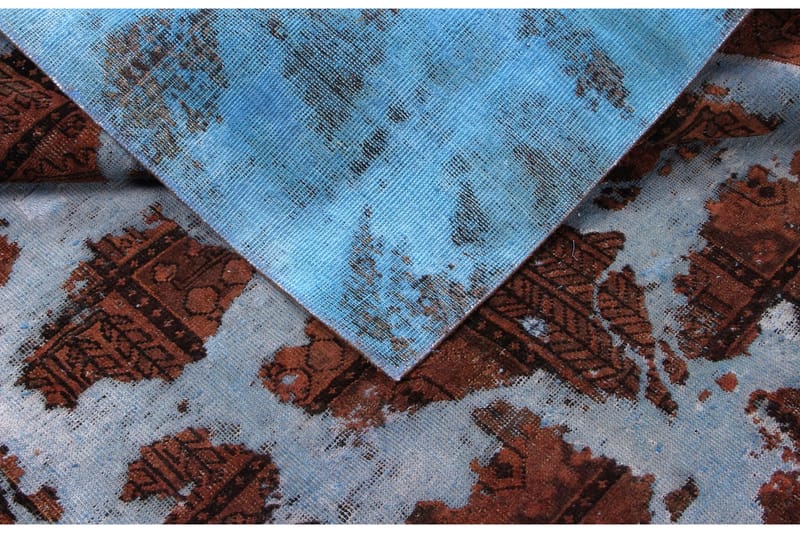 Handknuten Persisk Matta 188x256 cm Vintage  Blå/Brun - Persisk matta - Orientaliska mattor