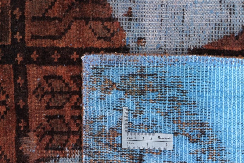 Handknuten Persisk Matta 188x256 cm Vintage  Blå/Brun - Persisk matta - Orientaliska mattor