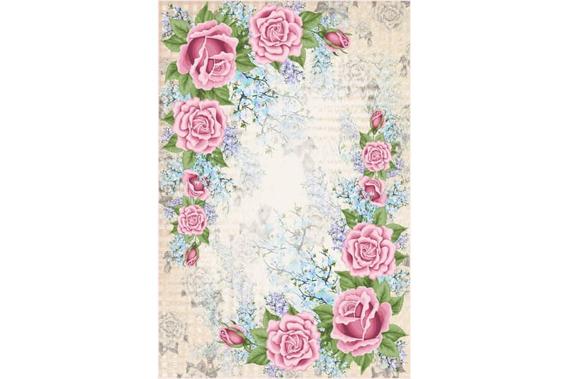 HOMEFESTO Matta 80x120 cm Multifärgad/Sammet - Textilier & mattor - Mattor - Orientaliska mattor - Persisk matta