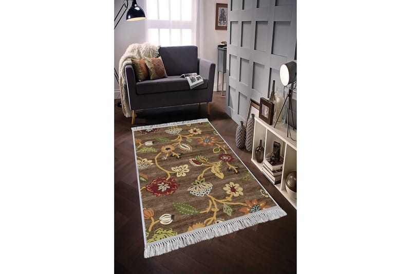 HOMEFESTO Matta 80x200 cm Multifärgad/Sammet - Persisk matta - Orientaliska mattor