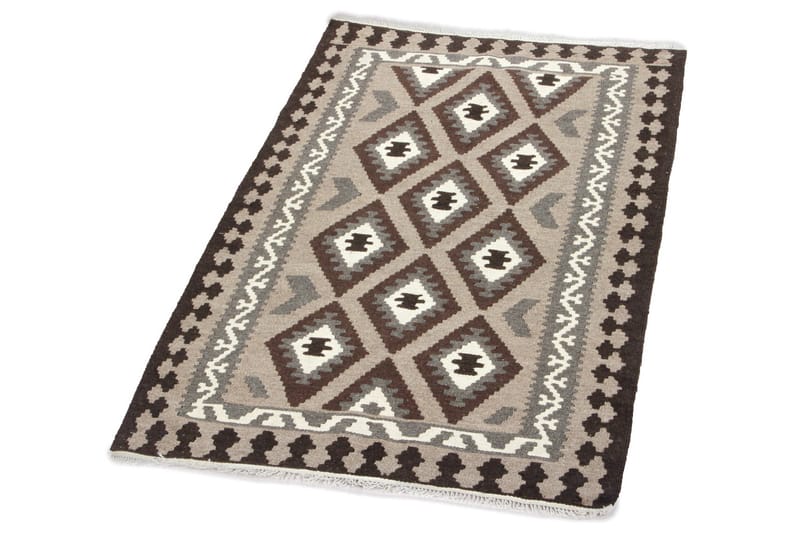 Handknuten Persisk Matta 108x180 cm Kelim Creme/Beige/Brun - Textilier & mattor - Mattor - Orientaliska mattor - Kelimmattor