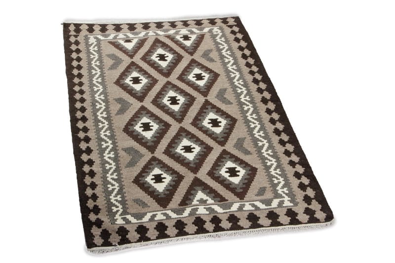 Handknuten Persisk Matta 108x180 cm Kelim Creme/Beige/Brun - Textilier & mattor - Mattor - Orientaliska mattor - Kelimmattor