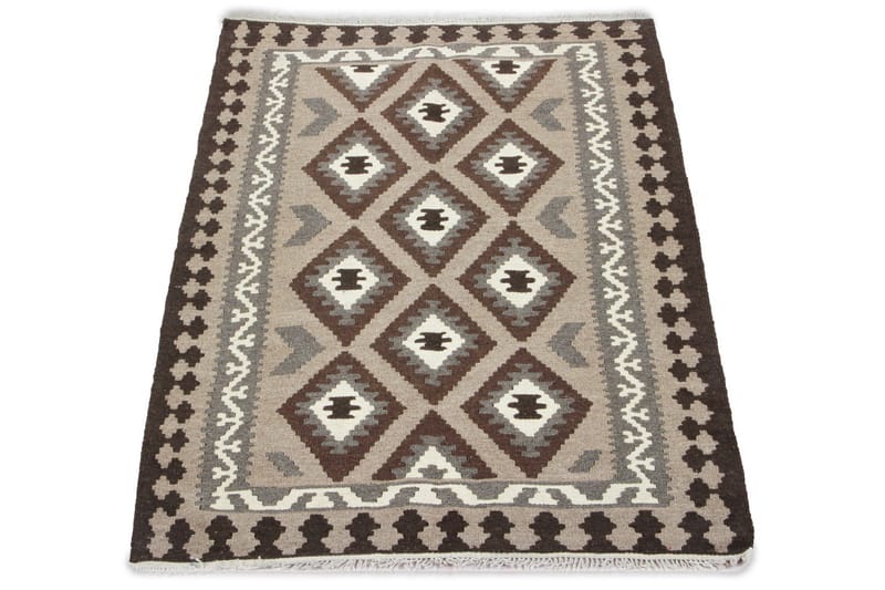 Handknuten Persisk Matta 108x180 cm Kelim Creme/Beige/Brun - Textilier & mattor - Mattor - Orientaliska mattor - Kelimmattor