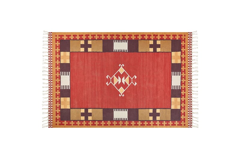 Parakar Kelimmatta 200x300 cm Röd - Kelimmattor - Små mattor - Handvävda mattor - Stora mattor