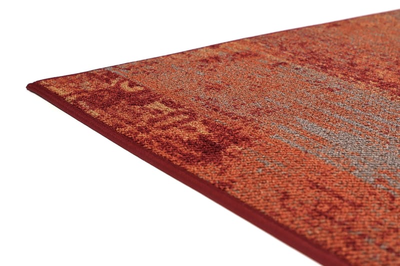 RUSTIIKKI Matta Rund 240 cm Röd-orange - Vm Carpet - Gångmattor - Små mattor - Stora mattor - Handvävda mattor - Barnmattor