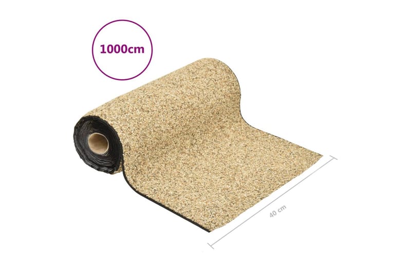 Kantmatta naturlig sand 1000x40 cm - Utemöbler - Balkong - Balkonggolv - Konstgräs balkong