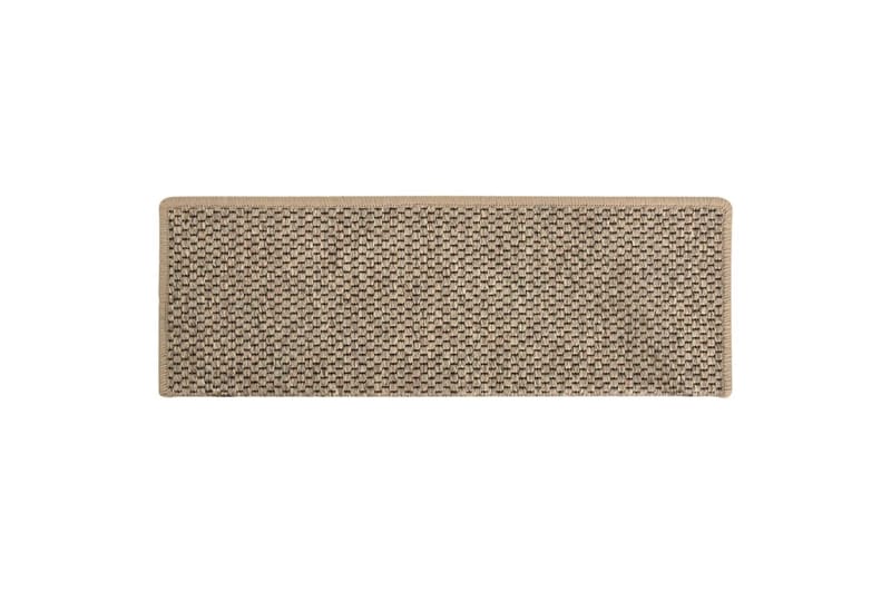 Trappstegsmattor självhäftande sisal 15 st 65x25 cm - Beige - Textilier & mattor - Mattor - Specialmatta - Trappstegsmattor