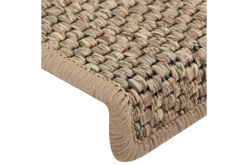 Trappstegsmattor självhäftande sisal 15 st 65x25 cm - Beige - Textilier & mattor - Mattor - Specialmatta - Trappstegsmattor