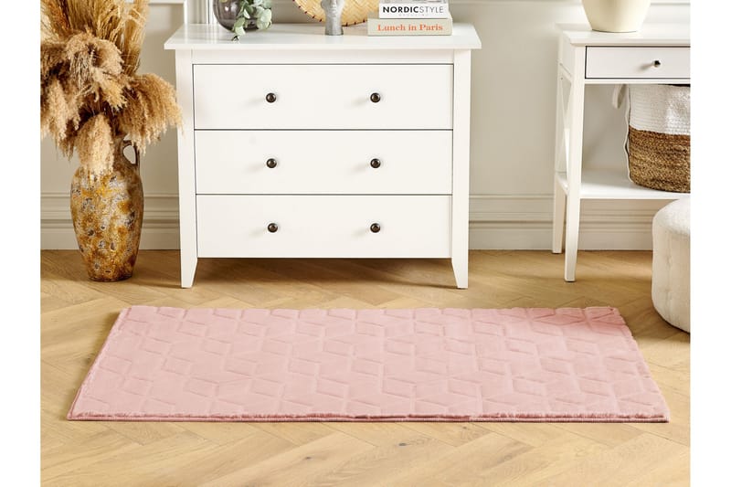 Thatta Skinnmatta 80x150 cm Rosa - Textilier & mattor - Mattor - Fällar & skinnmattor