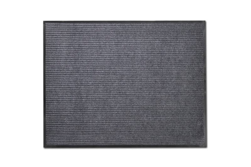 Dörrmatta 120x180 cm grå PVC - Grå - Små mattor - Stora mattor - Handvävda mattor - Dörrmattor & entrémattor