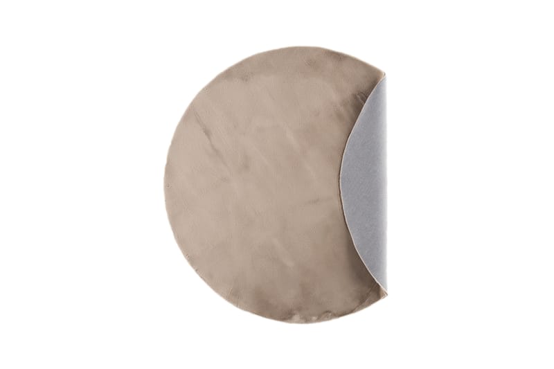 Leni Plastmatta 200 cm Rund Beige - Plastmattor