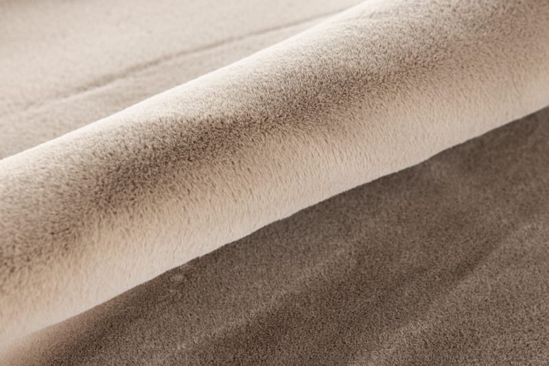 Leni Plastmatta 200 cm Rund Beige - Plastmattor