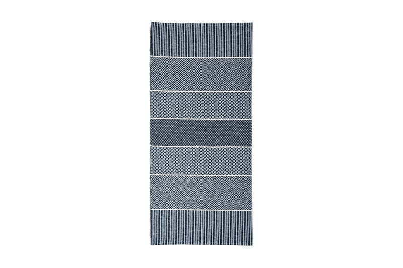 ALFIE Plastmatta 70x250 Vändbar PVC Blå - Horredsmattan - Små mattor - Stora mattor - Handvävda mattor - Plastmattor