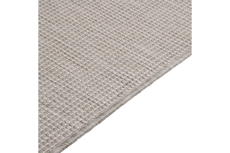 Utomhusmatta plattvävd 80x150 cm taupe - Taupe - Textilier & mattor - Mattor - Utomhusmattor