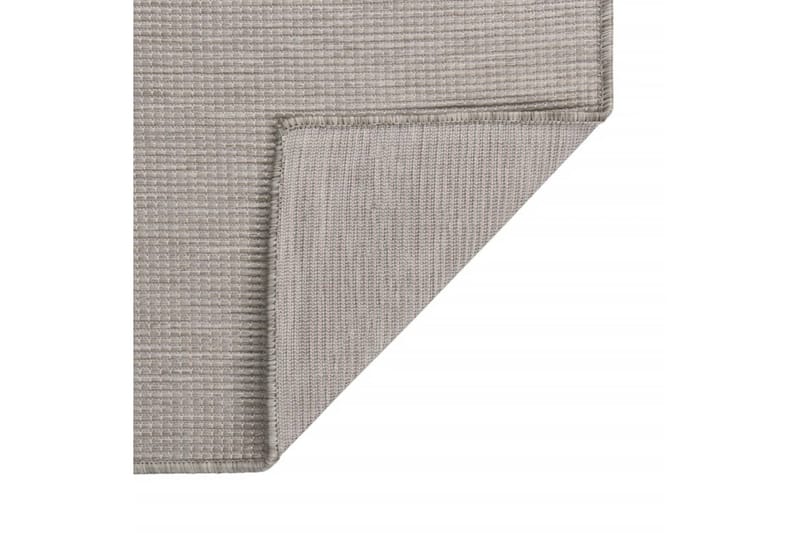 Utomhusmatta plattvävd 80x150 cm taupe - Taupe - Textilier & mattor - Mattor - Utomhusmattor