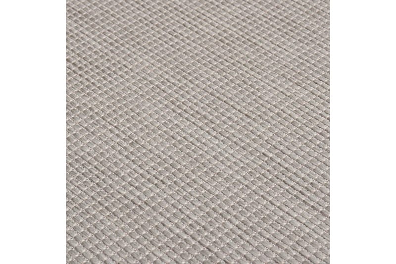 Utomhusmatta plattvävd 80x150 cm taupe - Taupe - Textilier & mattor - Mattor - Utomhusmattor