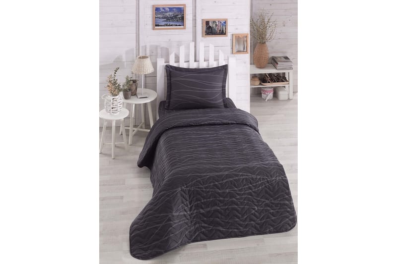 EPONJ HOME Överkast Enkelt 160x220 Quilt+Örngott Grå - Textilier & mattor - Sängkläder - Överkast