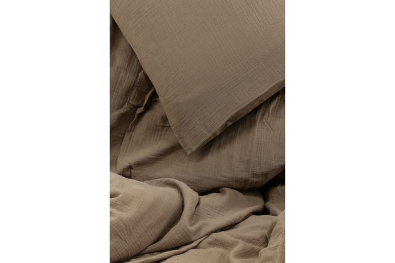 PORTORCHARD Bäddset 2-Dels 220x240/50x60 cm Brun - Bäddset & påslakanset - Bäddset dubbelsäng - Sängkläder