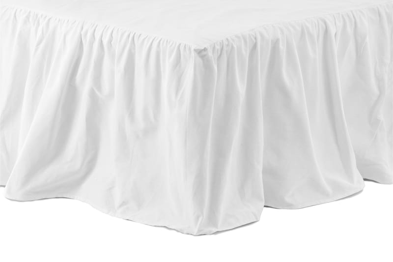 BATUMA Sängkappa 180x200 cm Vit - Sängkappa kontinentalsäng - Sängkappa dubbelsäng - Sängkläder