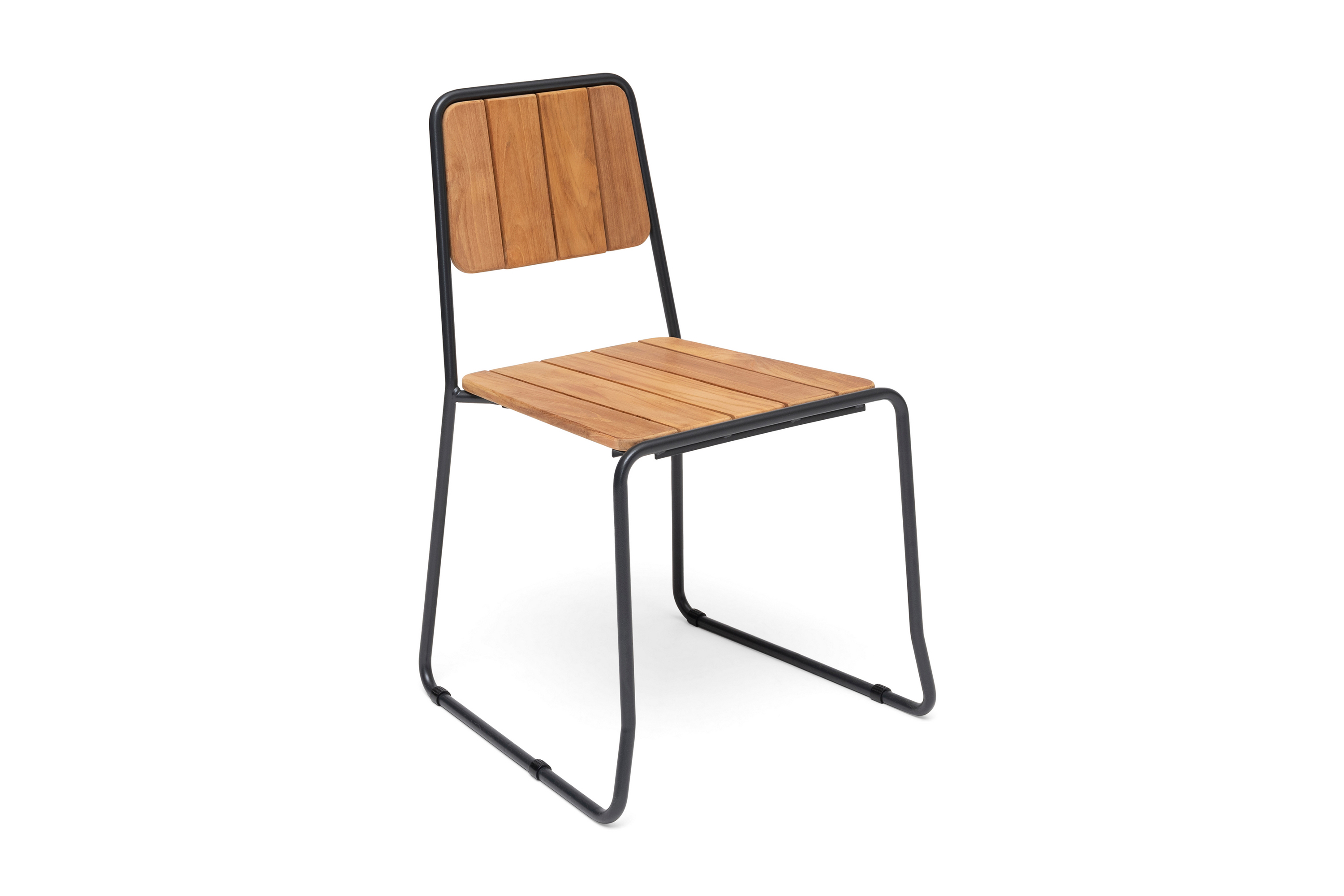 HILLERSTORP OAS Stol 2-pack Teak/Brun/Grå –