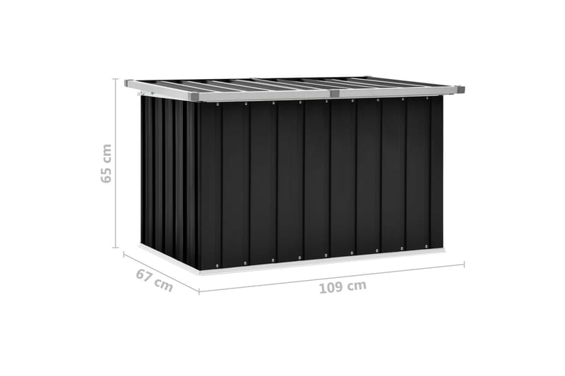 Dynbox antracit 109x67x65 cm - Antracit - Utemöbler - Dynförvaring & möbelskydd - Dynboxar & dynlådor