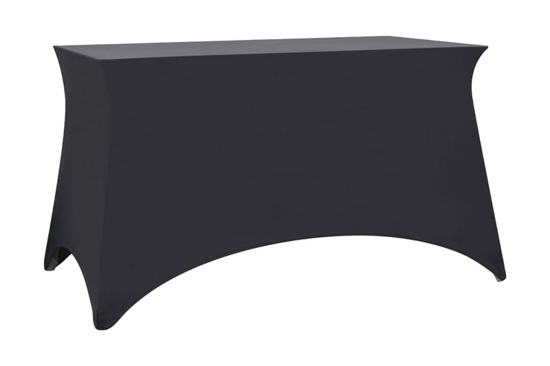 Bordsöverdrag stretch 2 st antracit 120x60,5x74 cm - Grå - Utemöbler - Dynförvaring & möbelskydd - Överdrag utemöbler