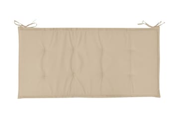 Bänkdyna för trädgården beige 120x50x3 cm