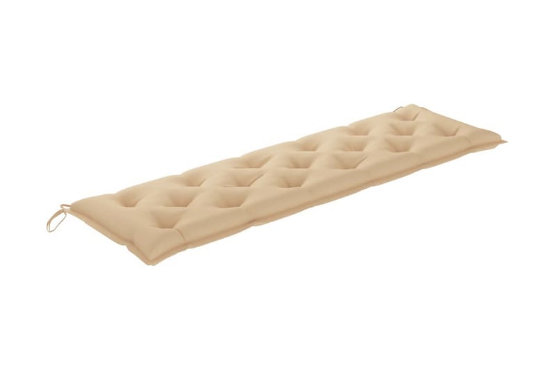 Bänkdyna för trädgården beige 180x50x7 cm tyg - Beige - Utemöbler - Dynor - Soffdynor & bänkdynor utemöbler