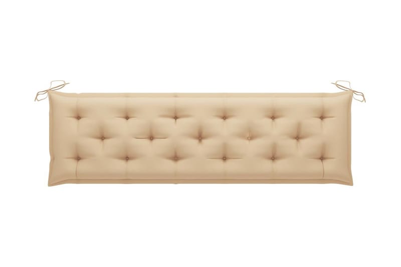 Bänkdyna för trädgården beige 180x50x7 cm tyg - Beige - Utemöbler - Dynor - Soffdynor & bänkdynor utemöbler