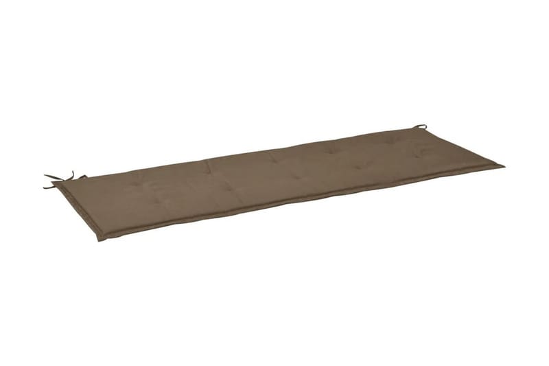 Bänkdyna för trädgården taupe 150x50x3 cm - Brun - Utemöbler - Dynor - Soffdynor & bänkdynor utemöbler