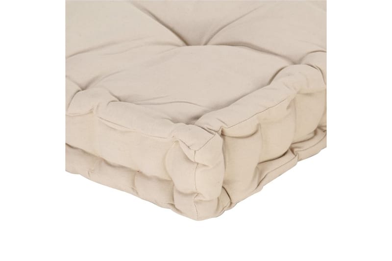 Dyna till pallsoffa bomull 120x80x10 cm beige - Beige - Utemöbler - Dynor - Soffdynor & bänkdynor utemöbler