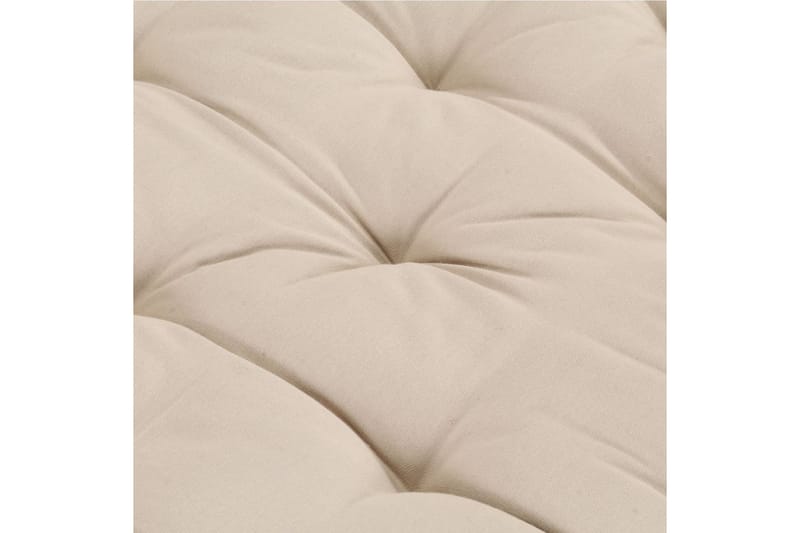 Dyna till pallsoffa bomull 120x80x10 cm beige - Beige - Utemöbler - Dynor - Soffdynor & bänkdynor utemöbler