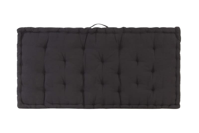 Dyna till pallsoffa bomull 120x80x10 cm svart - Svart - Utemöbler - Dynor - Soffdynor & bänkdynor utemöbler