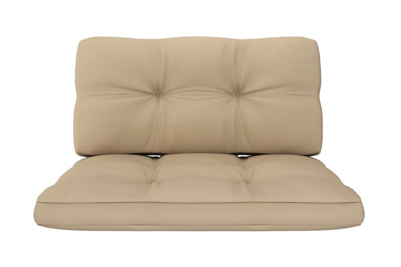 Dynor till pallsoffa 2 st beige - Beige - Utemöbler - Dynor - Soffdynor & bänkdynor utemöbler