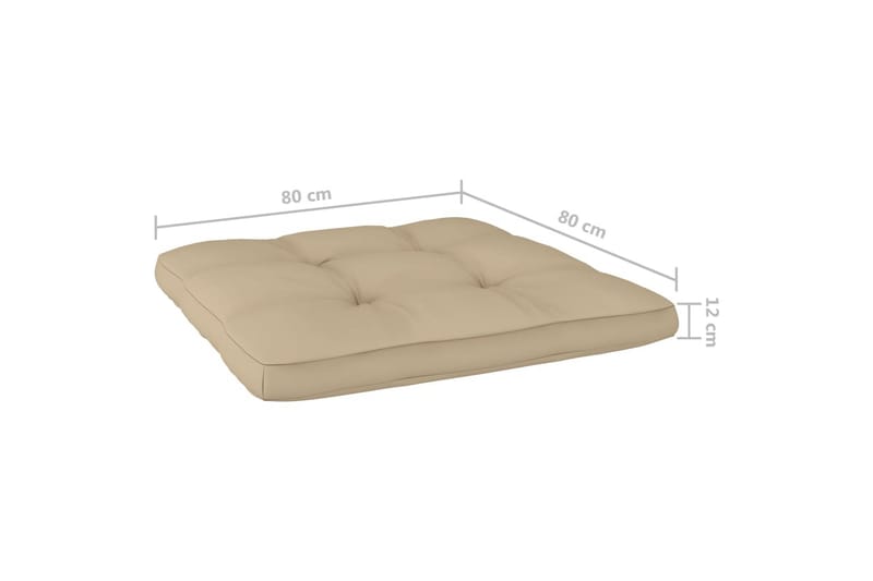 Dynor till pallsoffa 2 st beige - Beige - Utemöbler - Dynor - Soffdynor & bänkdynor utemöbler