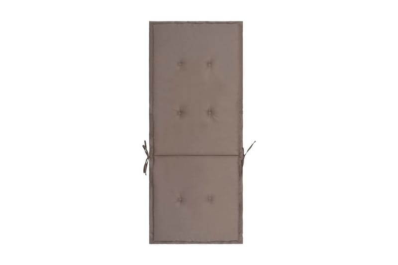 Stolsdynor för trädgården 4 st taupe 120x50x3 cm - Brun - Utemöbler - Dynor - Positionsdynor