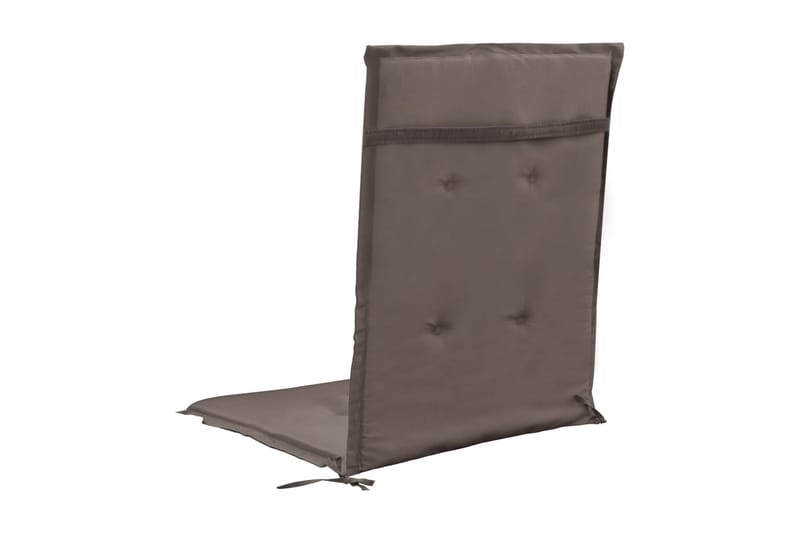 Stolsdynor för trädg�ården 4 st taupe 120x50x3 cm - Brun - Utemöbler - Dynor - Positionsdynor