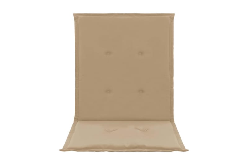 Dynor för trädgårdsstolar 2 st beige 100x50x3 cm - Beige - Utemöbler - Dynor - Ryggdynor & sittdynor utemöbler